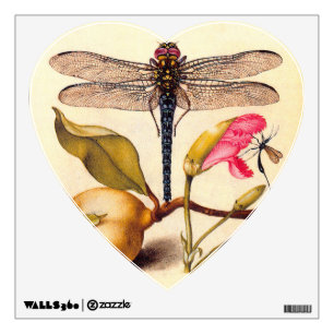 Dragonfly Botanical Nature Wildlife Hoefnagel Art Wall Sticker