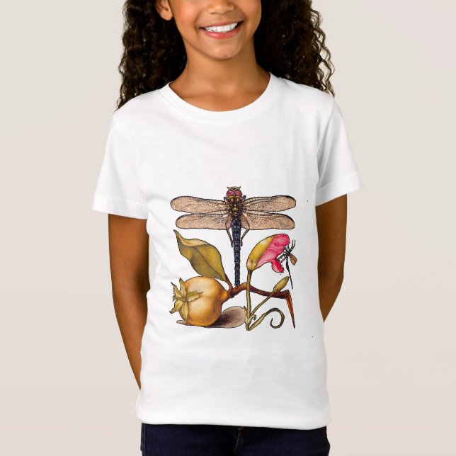 Dragonfly Botanical Nature Wildlife T-Shirt (Front)