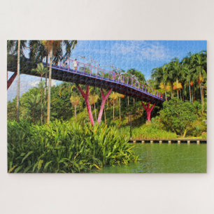 Dragonfly Bridge and lake, Singapore  Jigsaw Puzzle