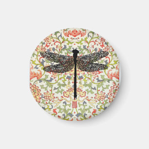 dragonfly Bug Insect florals Silhouette art Magnet