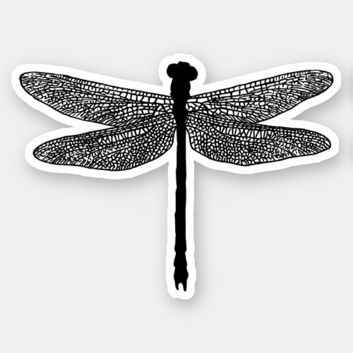 dragonfly Bug Insect nature Silhouette art Sticker