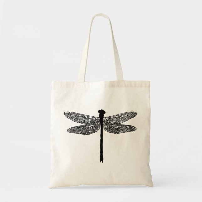 dragonfly Bug Insect nature wildlife Silhouette ar Tote Bag (Front)