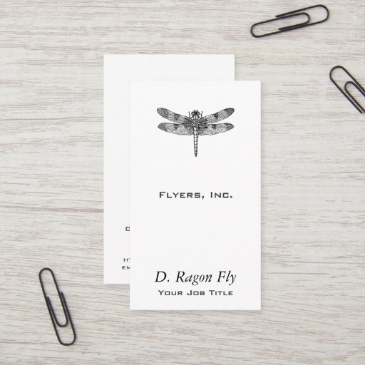 Customizable Dragonfly Business Cards
