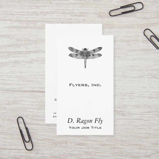 Dragonfly Business Card (Front/Back In Situ)