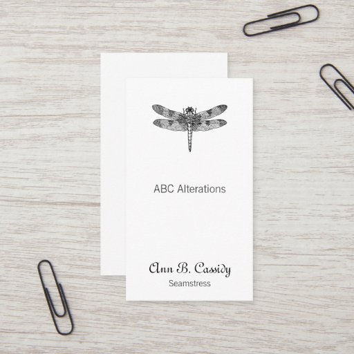 Customizable Dragonfly Business Card