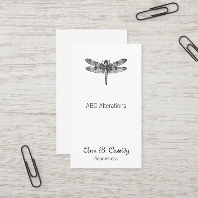 Dragonfly Business Card (Front/Back In Situ)