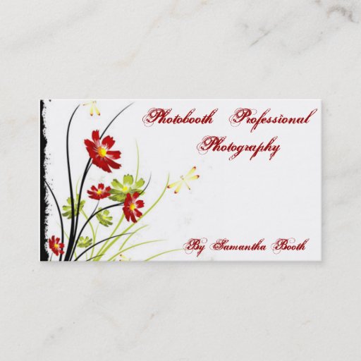 Customizable Dragonfly Business Card