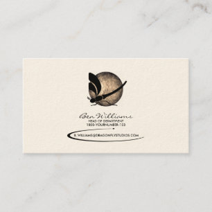 Dragonfly Business Card (W/ Moon Backdrop)