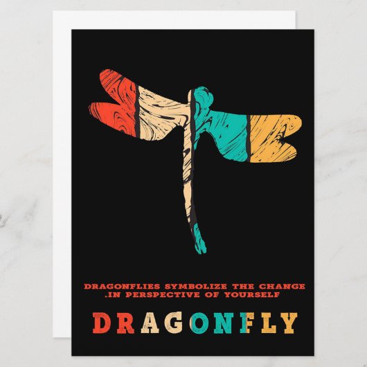dragonfly canvas print | Unique gift idea (Front/Back)
