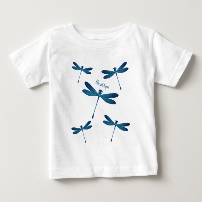 Dragonfly cartoon illustration baby T-Shirt (Front)