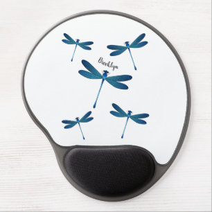 Dragonfly cartoon illustration gel mouse pad