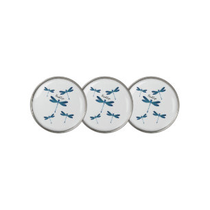 Dragonfly cartoon illustration golf ball marker