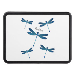Dragonfly cartoon illustration hitch cover