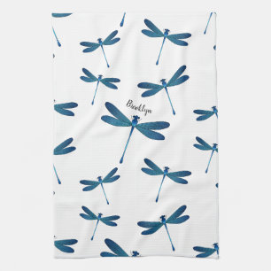 Dragonfly cartoon illustration kitchen towel