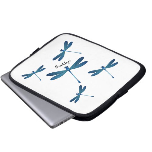 Dragonfly cartoon illustration  laptop sleeve