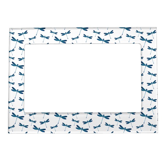 Dragonfly cartoon illustration  magnetic frame (Front)