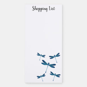 Dragonfly cartoon illustration magnetic notepad