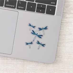 Dragonfly cartoon illustration sticker