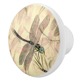 Dragonfly Ceramic Door Knob/Pull Ceramic Knob