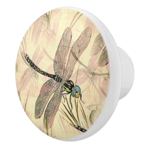 Dragonfly Ceramic Door KnobPull Ceramic Knob