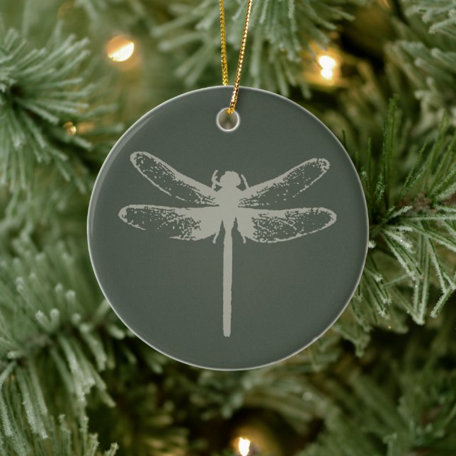 Dragonfly Ceramic Ornament (Tree)