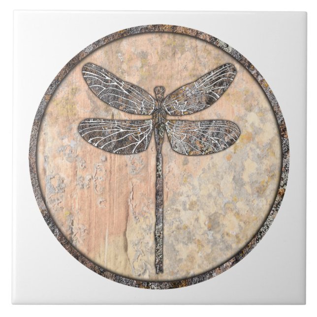 Dragonfly Ceramic Tile (Front)