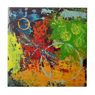 Dragonfly Ceramic Tile