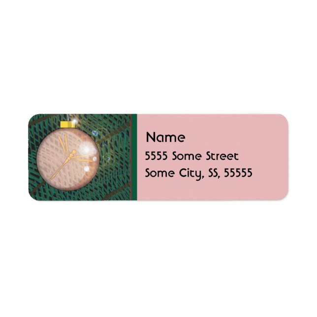Dragonfly Christmas Ornament Label (Front)