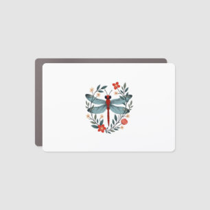 Dragonfly Christmas T-Shirt_1 (1) Car Magnet