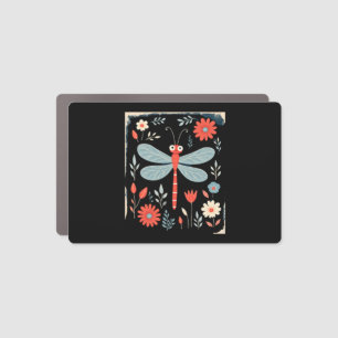 Dragonfly Christmas T-Shirt_1 (1) Car Magnet