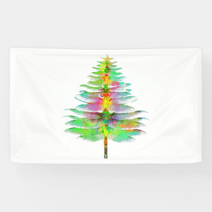 Dragonfly Christmas Tree Banner