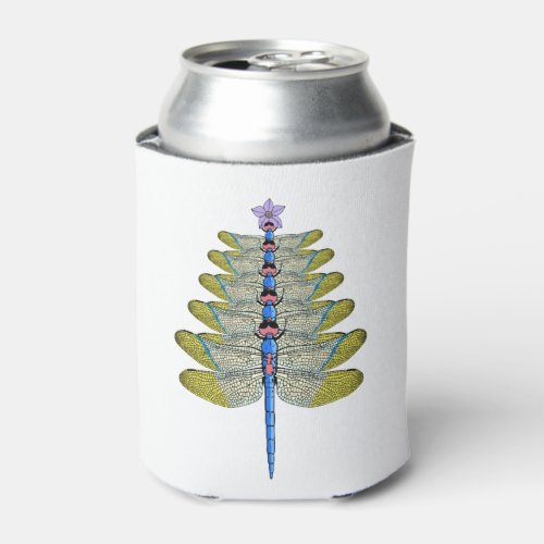 Dragonfly Christmas Tree Christmas insect Lover Can Cooler