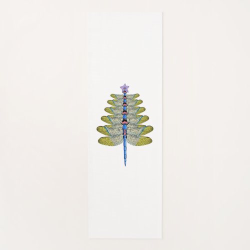 Dragonfly Christmas Tree Christmas insect Lover Yoga Mat