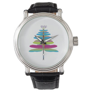 Dragonfly Christmas Tree Funny Insects Lover Xmas Watch