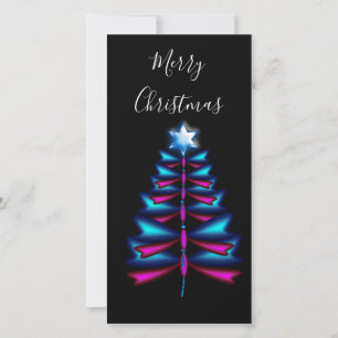 Dragonfly Christmas tree Holiday Card