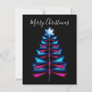 Dragonfly Christmas tree Holiday Card