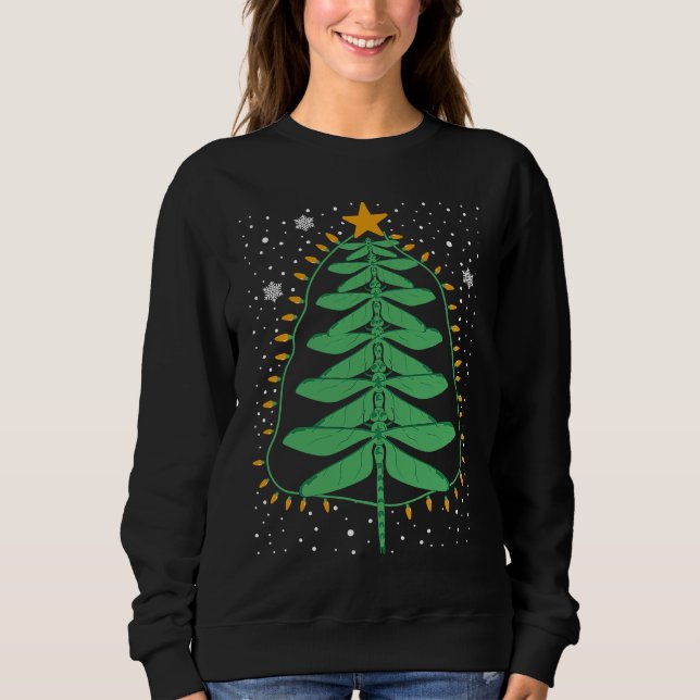 Dragonfly Christmas Tree Lights Xmas Mens Womens K Sweatshirt (Front)