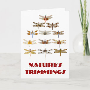 Dragonfly Christmas Tree- Nature's Trimmings Holiday Card