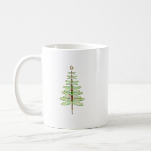 Dragonfly Christmas Tree Shirt Insect Lover Xmas C Coffee Mug