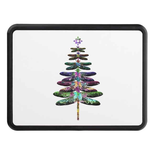 Dragonfly Christmas Tree Shirt Insect Lover Xmas C Hitch Cover (Front)