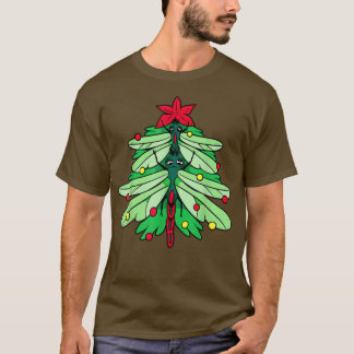 Dragonfly christmas tree Xmas Pajamas Funny Dragon T-Shirt