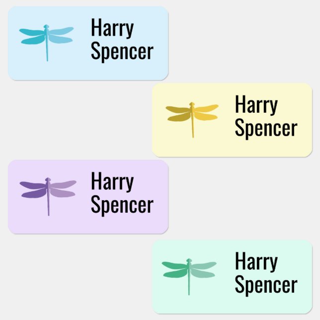 Dragonfly Clothing Labels for the kids (Group)