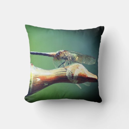 Dragonfly Co Pilot Insect Throw Pillow