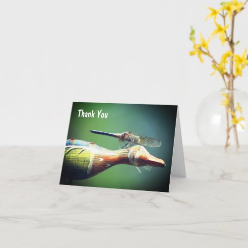 Dragonfly Co Pilot Nature Personalized Thank You Card