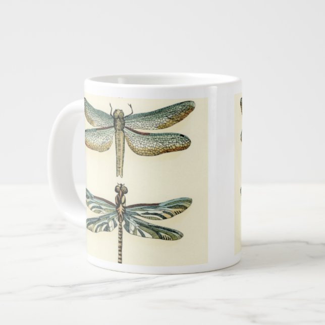 Dragonfly Collection by Chariklia Zarris Giant Coffee Mug (Front Left)