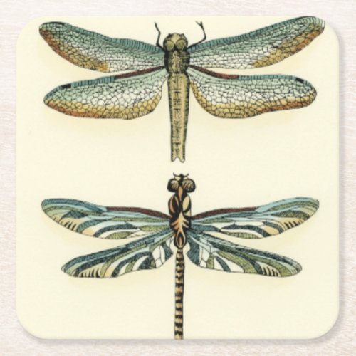 Dragonfly Collection by Chariklia Zarris Square Paper Coaster