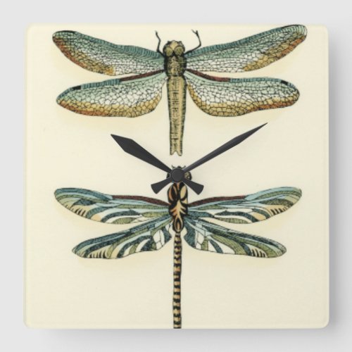 Dragonfly Collection by Chariklia Zarris Square Wall Clock