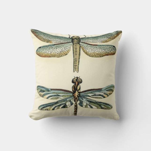 Dragonfly Collection by Chariklia Zarris Throw Pillow (Front)