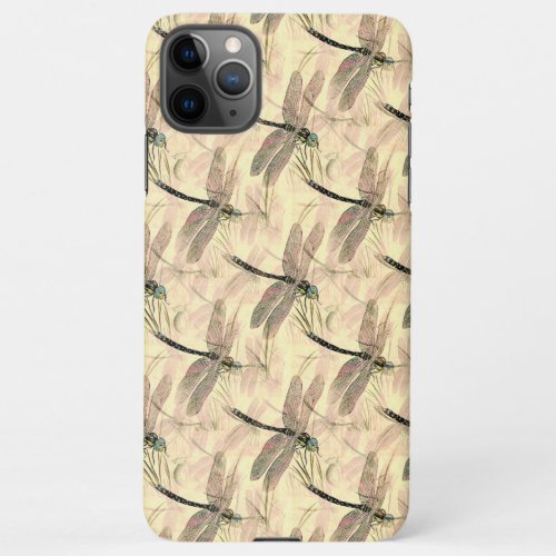 Dragonfly color illustration iPhone 11Pro max case