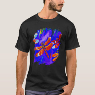 Dragonfly Color Painting Dragonflies Insect Artist T-Shirt